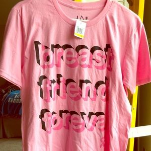 Unisex Breast Cancer Awareness Soft Pink Tee NWT